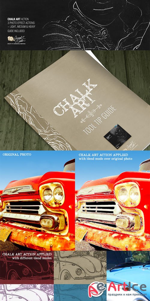 Chalk Art Actions - Creativemarket 48385