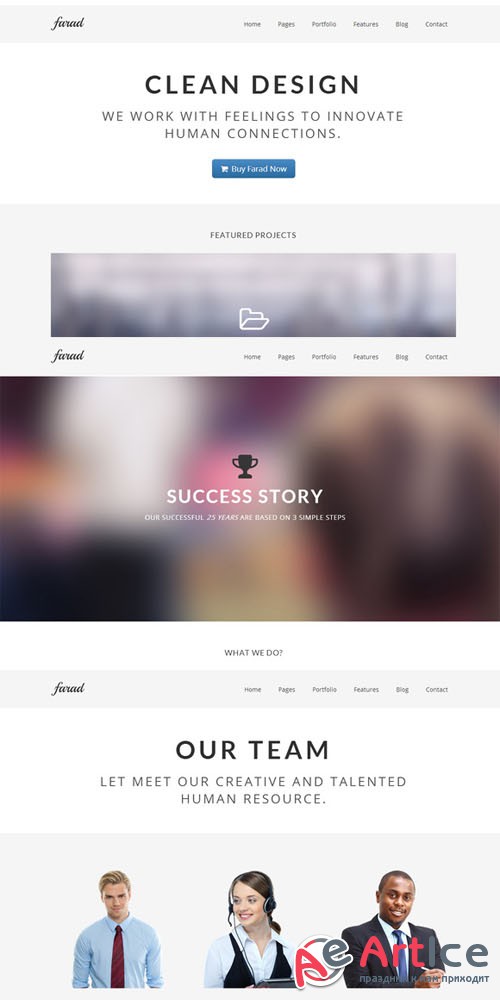 Farad WordPress Theme - Creativemarket 8418