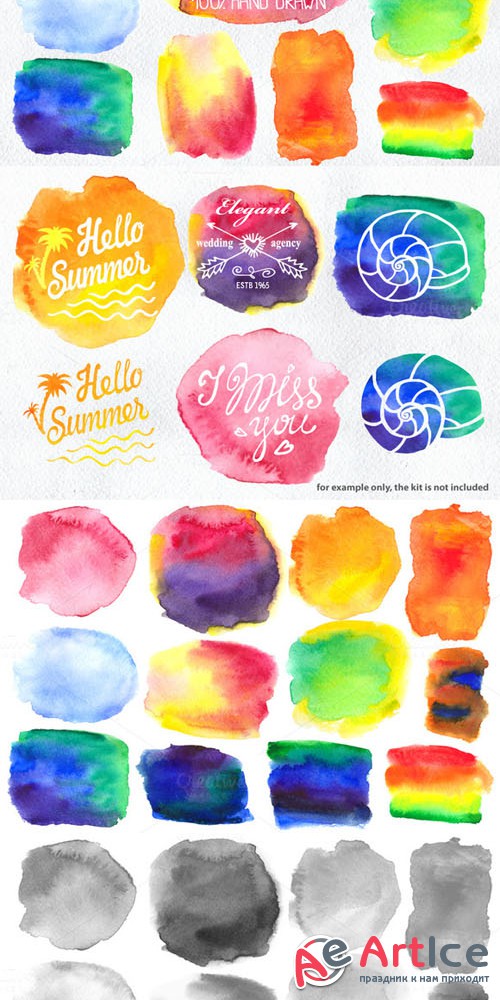 Watercolor splash,background - Creativemarket 202410