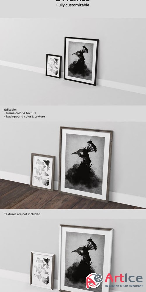 2 Presentation Frames PSD Mock ups