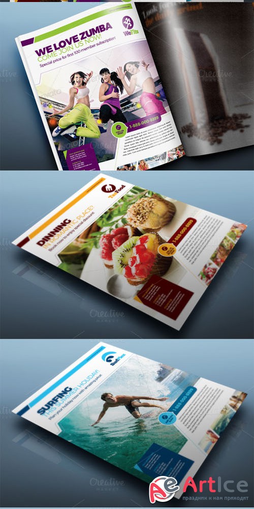 Multipurpose Flyer Vol.05 - Creativemarket 159543