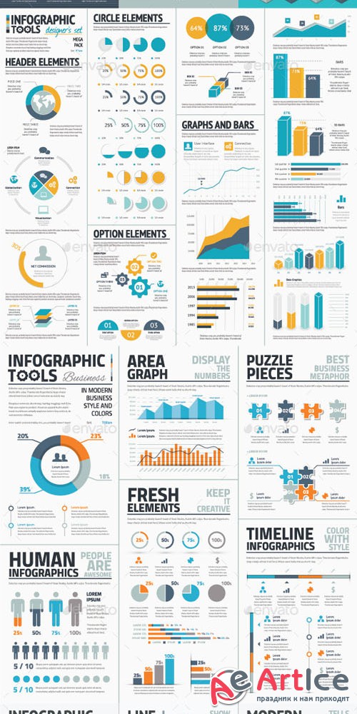 The Big Pack of Infographic Templates 8994488