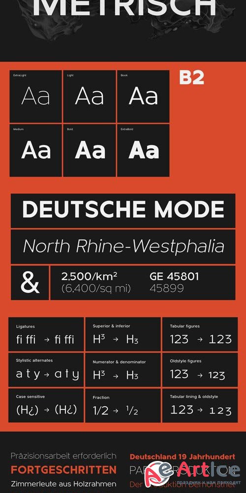 Metrisch Font Family