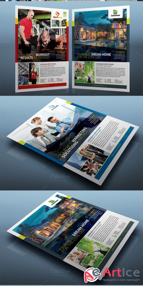 Multipurpose Flyer Vol.01 - Creativemarket 106771