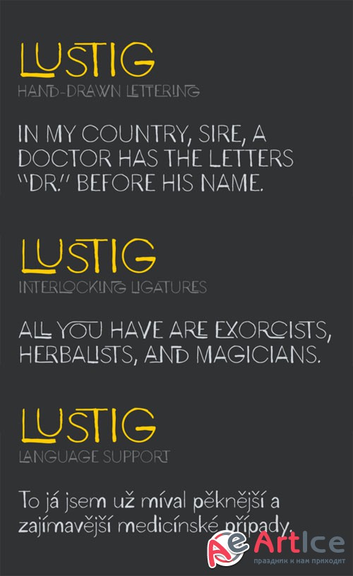 Lustig Font - Creativemarket 14094