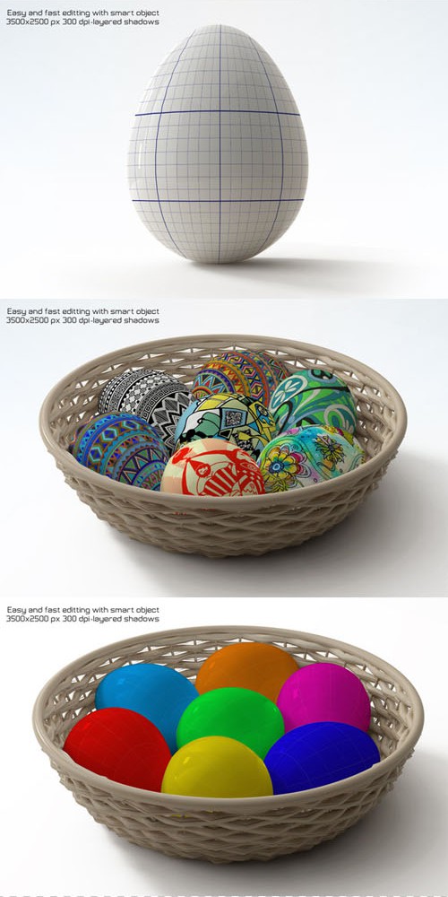 Easter Eggs Mock-up