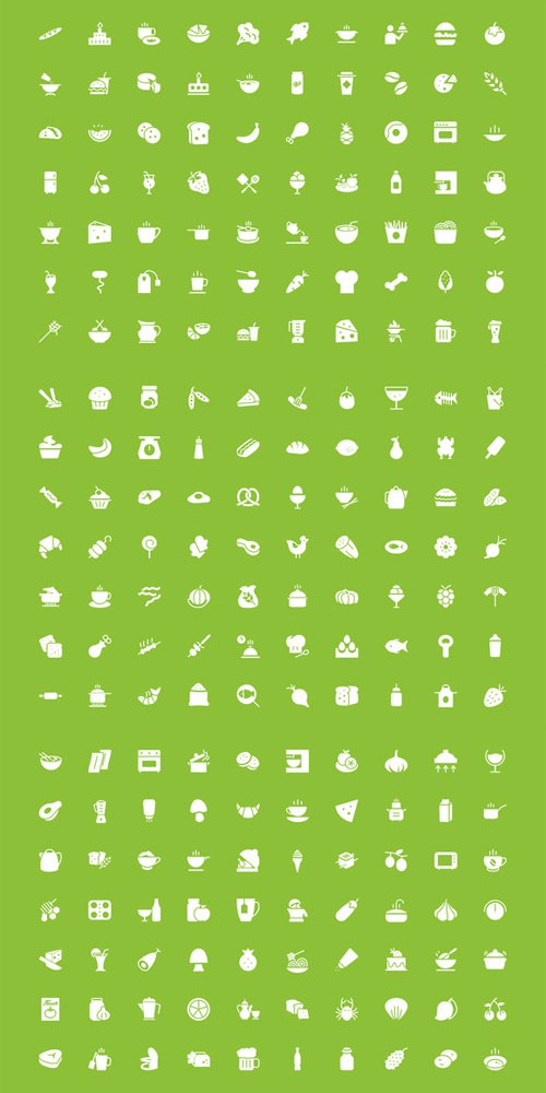 300 Food Vector Icons