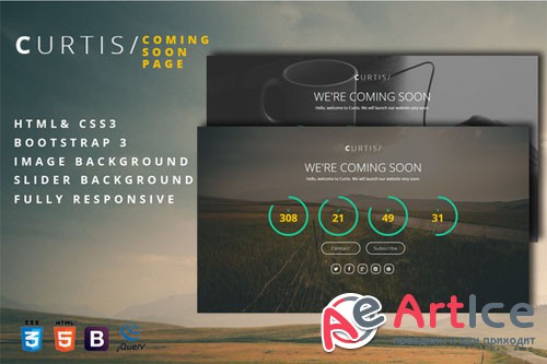 Curtis - Coming Soon Page - Creativemarket 202745