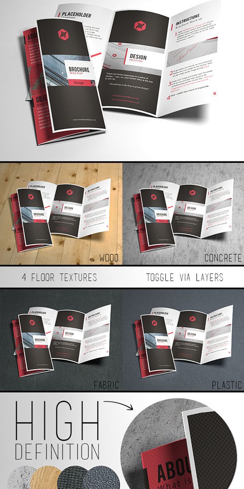 Smart Brochure Mock up Template PSD