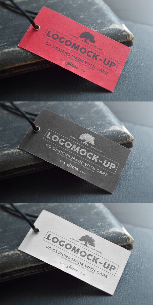 Logo Label Mock-up PSD