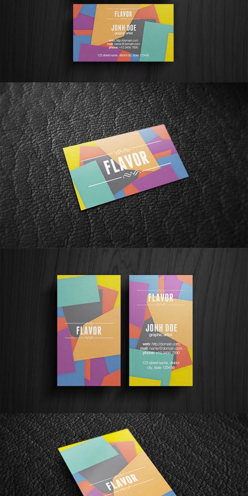 Flavor Business Card PSD