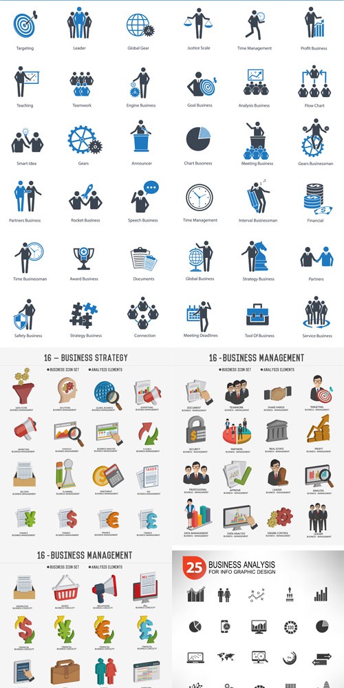 Business Icons Vector Set