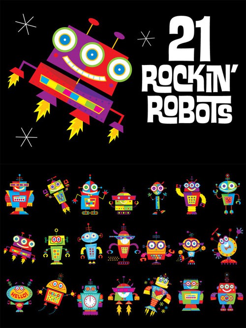 21 Rockin Vector Robots