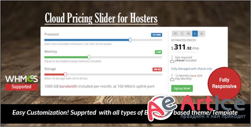 Cloud Pricing Slider - Codecanyon 9827795