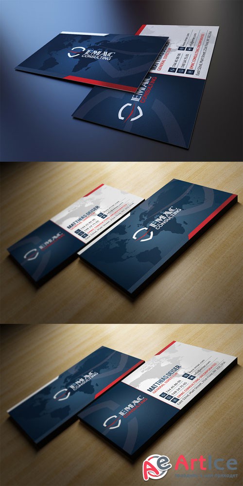 Creativemarket Corporate Business Card 78261