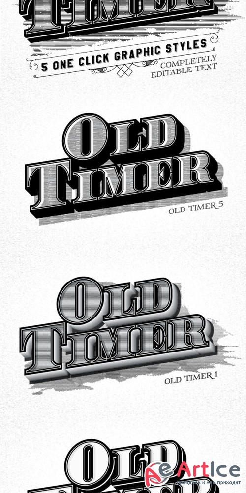 Creativemarket - Old Timer Vintage Graphic Styles 106925