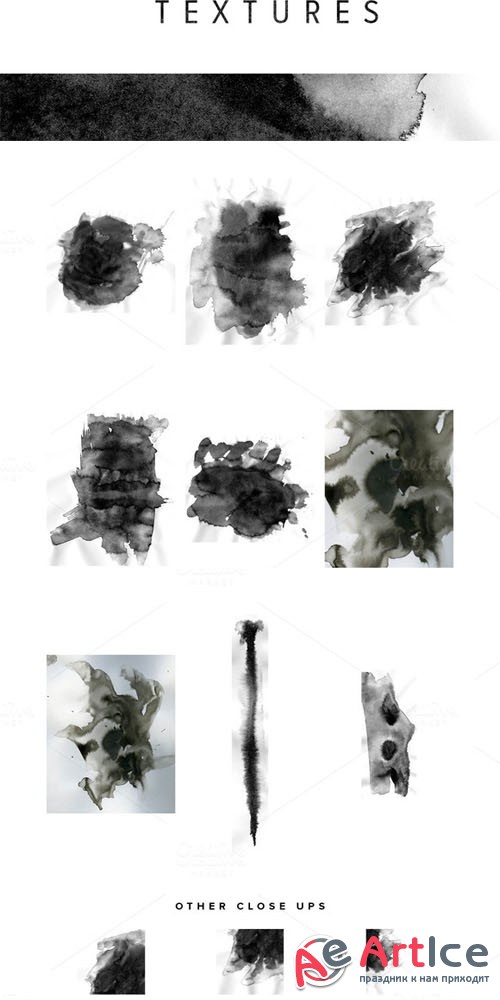 Creativemarket Ink Textures 27085