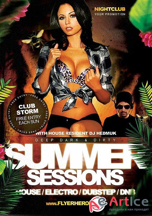 Summer Sessions Flyer Template