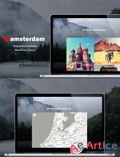 Amsterdam v1.0 - Responsive Portfolio WP - Creativemarket 193002