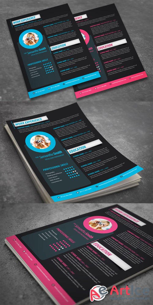 Creativemarket Modern Resume Design 50536