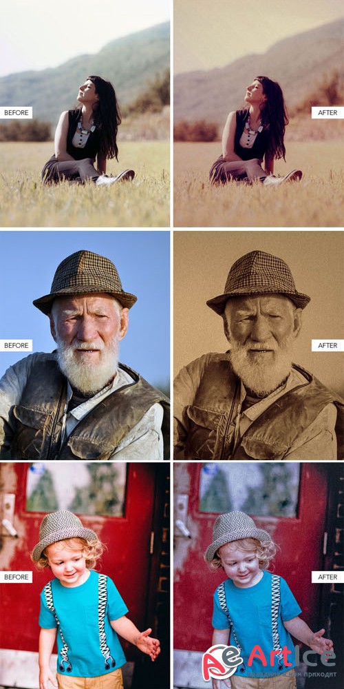 Creativemarket Retro Lightroom Presets 147946