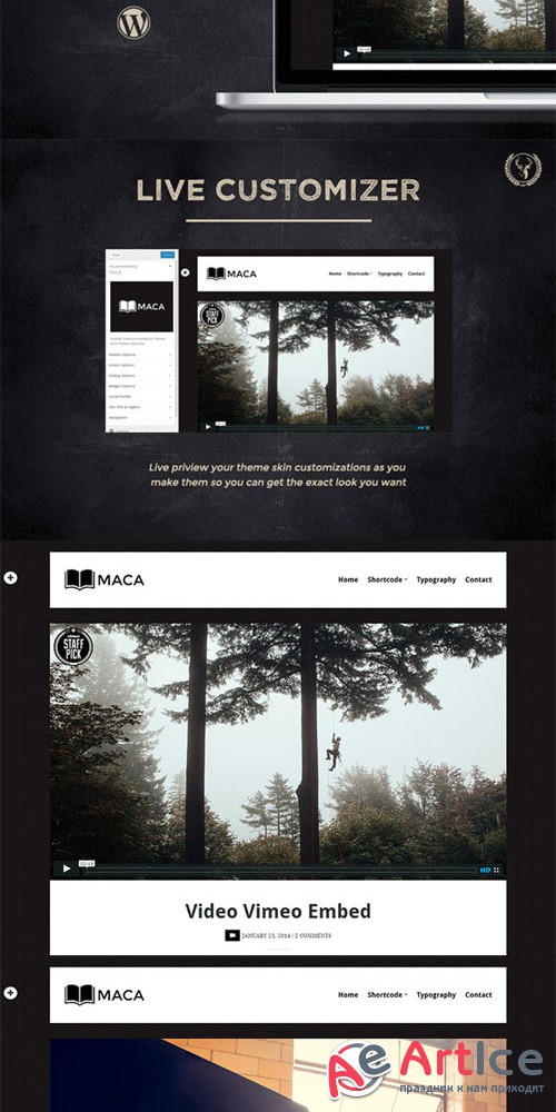 Maca v1.3 - Responsive Blogging Theme - Creativemarket 32315