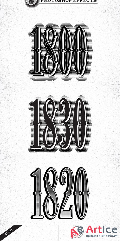 Etch Vintage Photoshop Effects - Creativemarket 100647