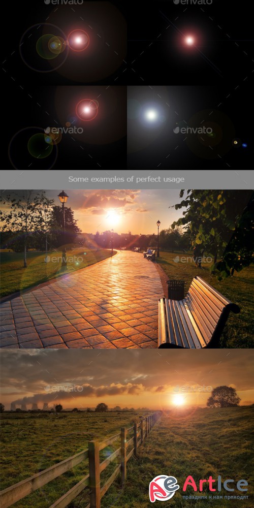 10 Lens Flares V.1 - Graphicriver 9797544