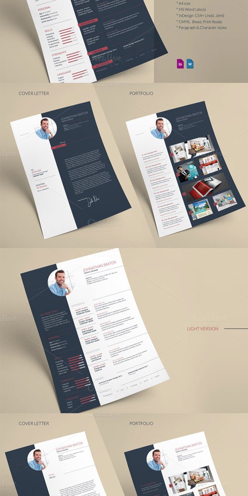 Resume CV Indesign