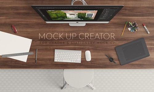 PSD Scene - Mockup Header 64