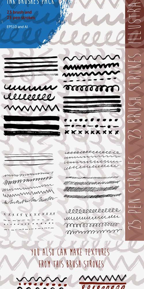 The Art Ink Vector Brushes Pack