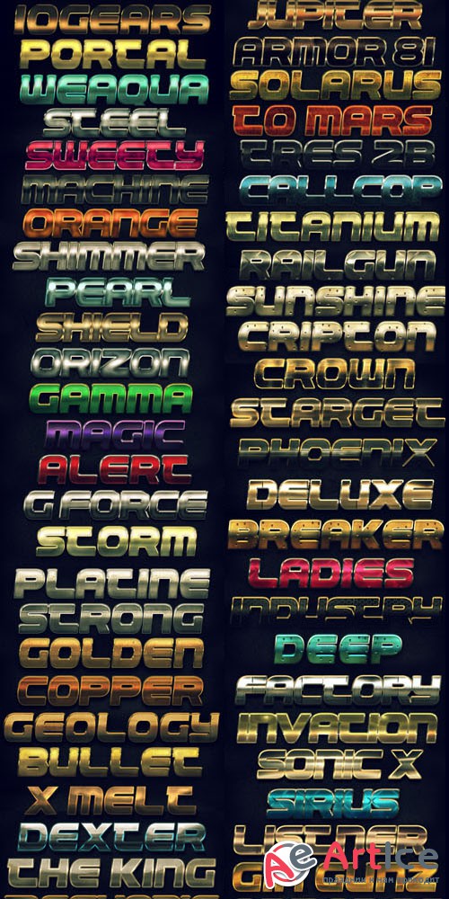 Metal Text FX BUNDLE - Graphicriver 5578655