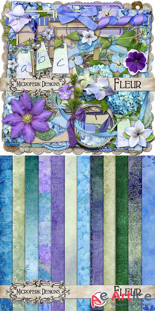 Scrap - Fleur JPG and PNG