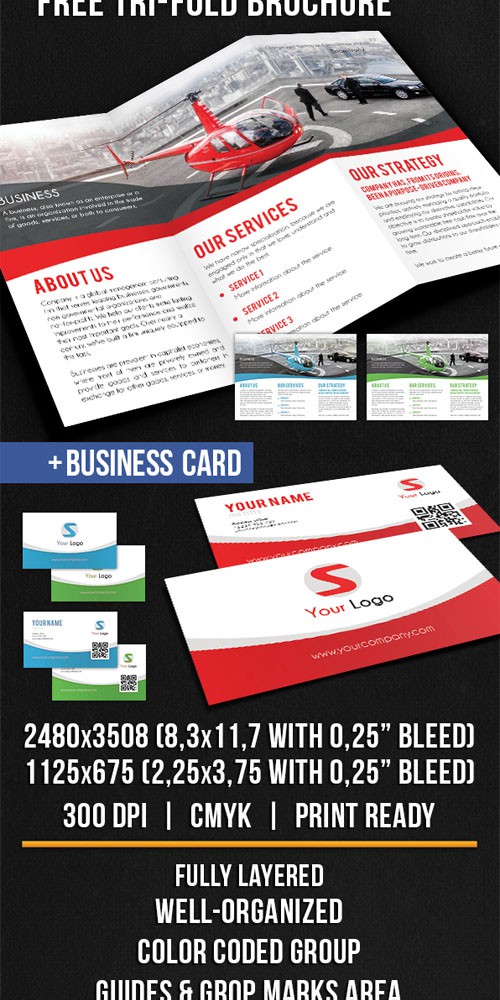 Brochure PSD - Corporate Tri-Fold