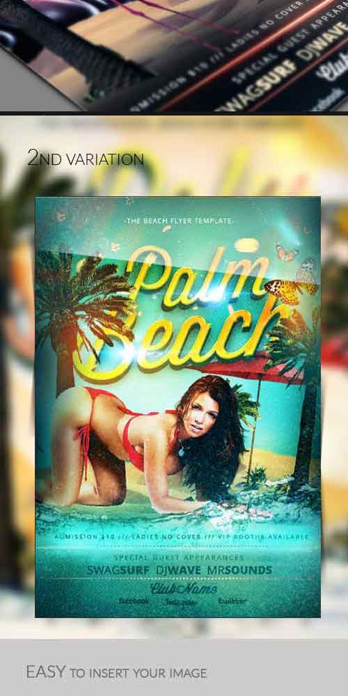 Flyer Template - Miami Beach Party