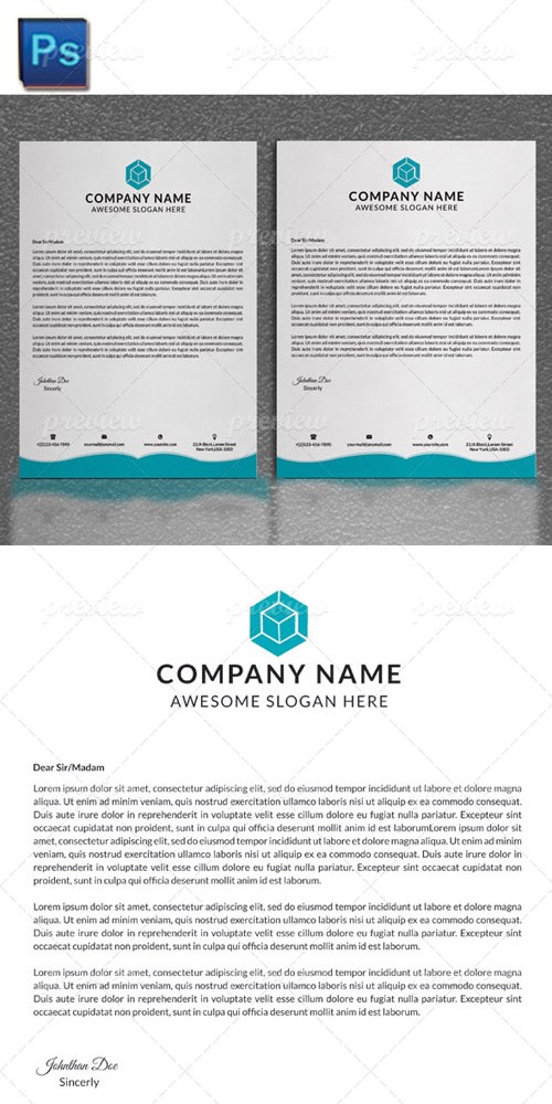 Letter Head PSD