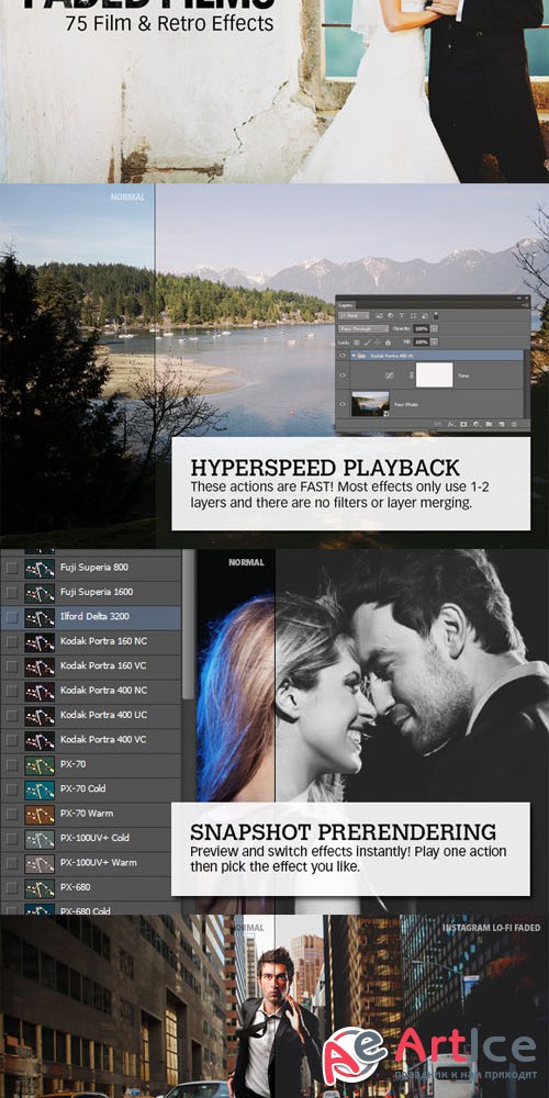 Faded Films - 75 Film & Retro Effect - CreativeMarket 4681