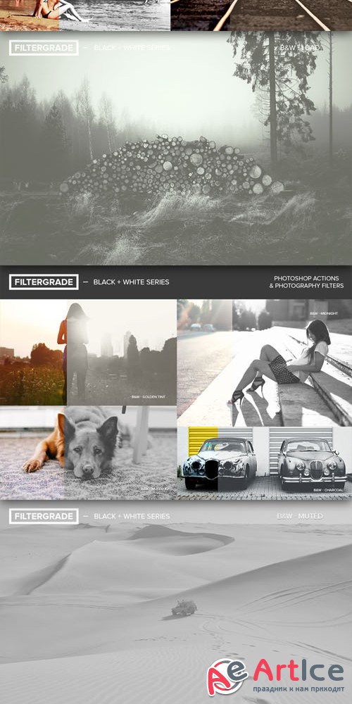 Creativemarket - FilterGrade Black & White Series 19700