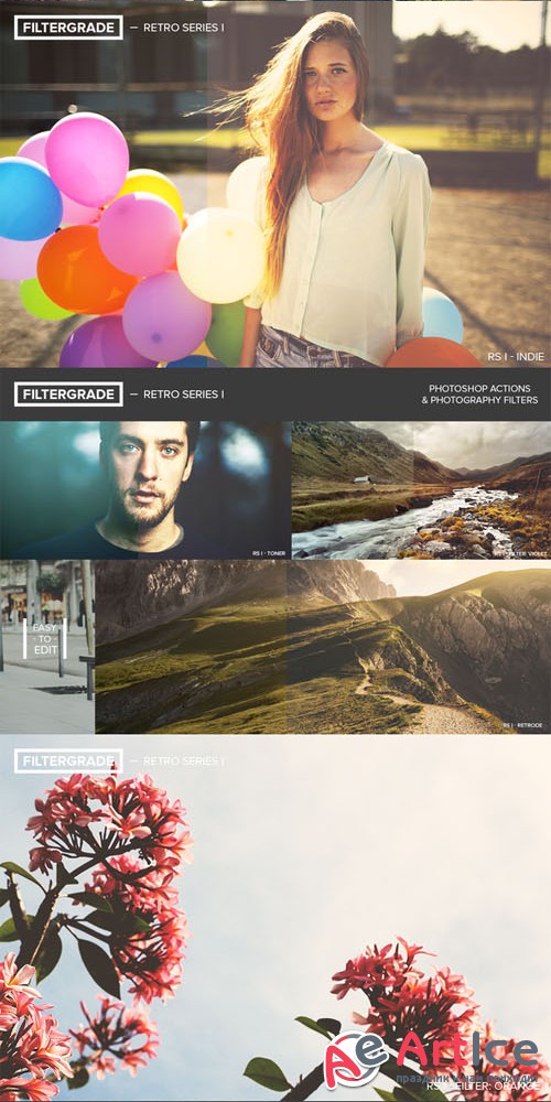 FilterGrade Retro Series I - Creativemarket 18838