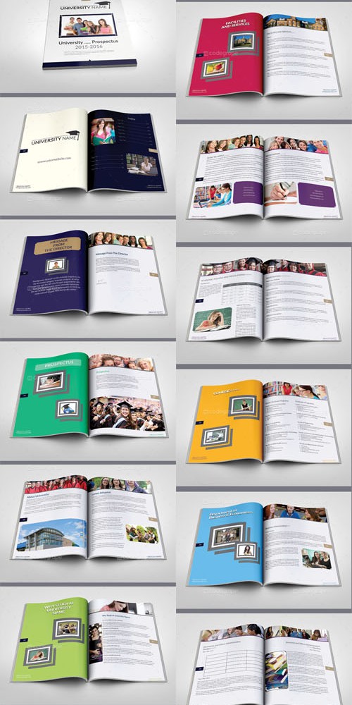 Indesign Modern University - College Prospectus Template