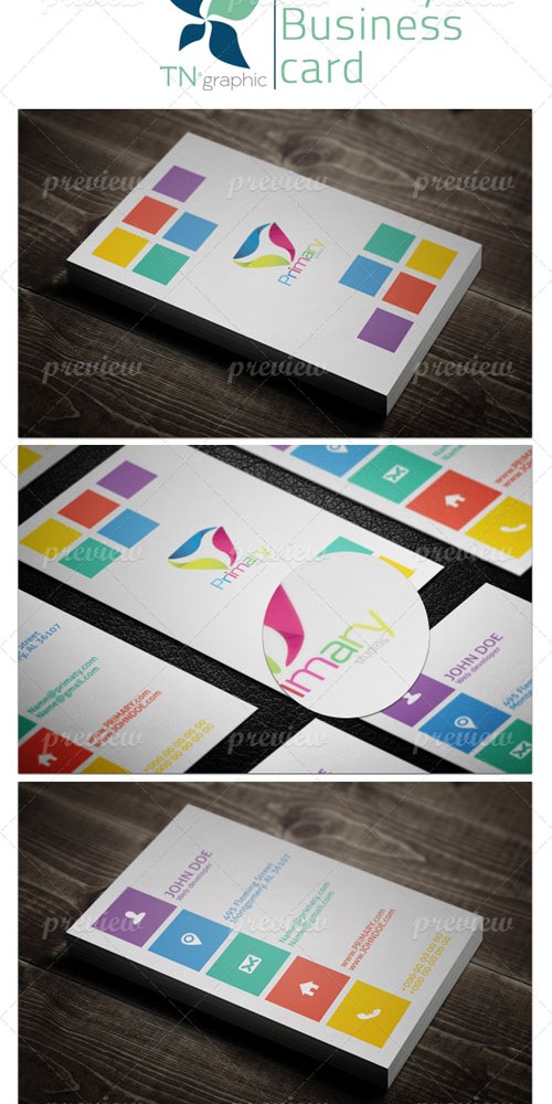 Metro Style Business Card PSD