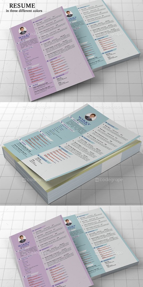 PSD - Personal Resume Template