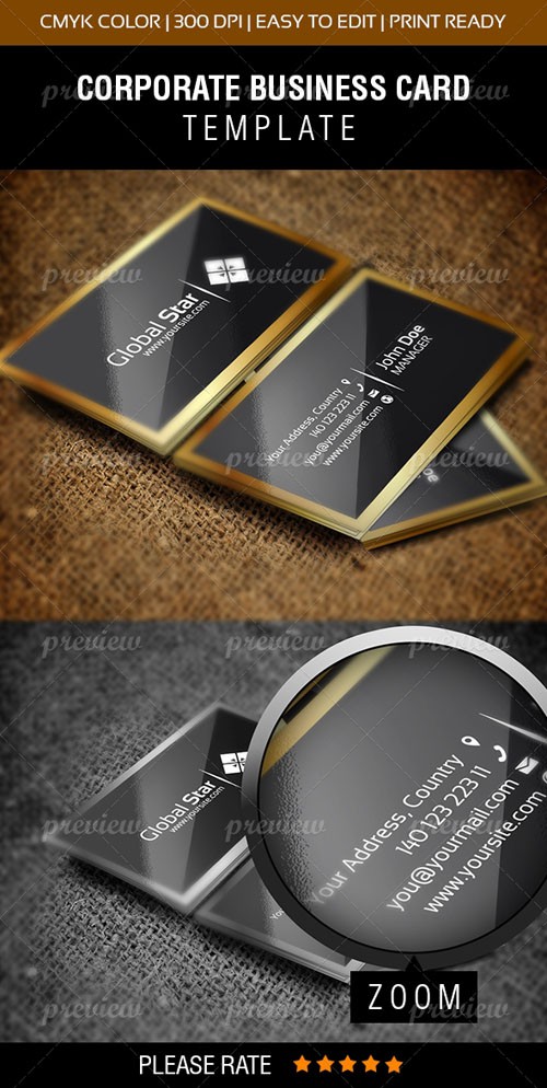 Vector Latest Template Business Card