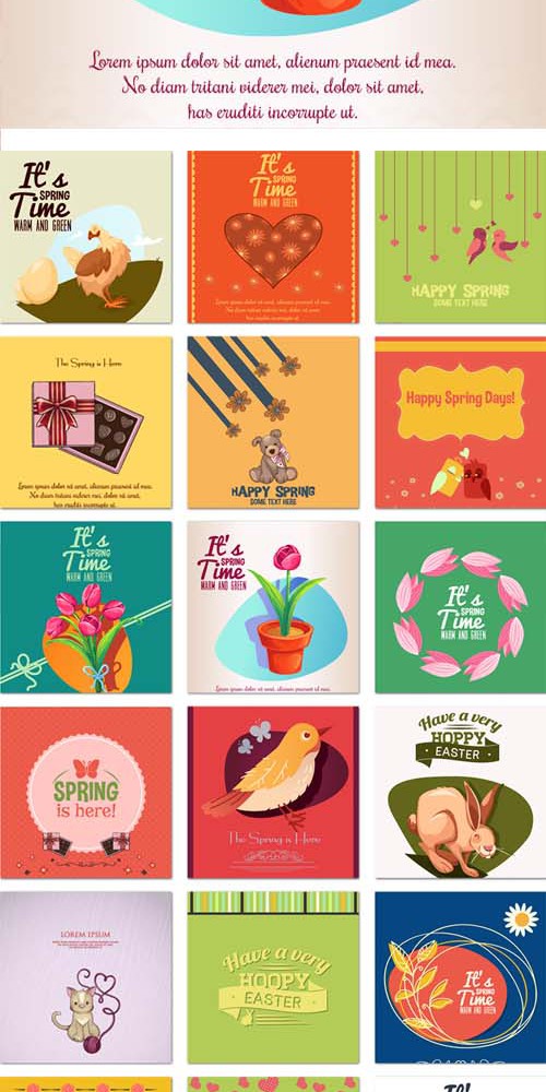 Vector Spring Illustrations