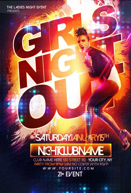 Flyer Template - Girls Night Out Party 