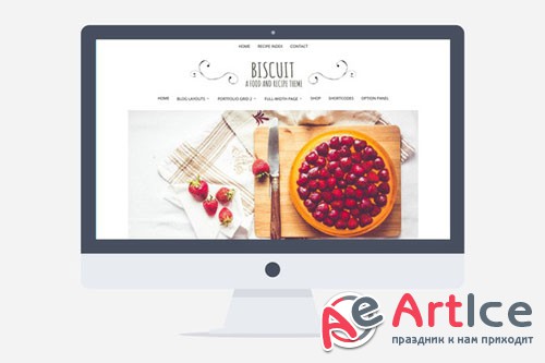 Creativemarket - Biscuit v1.0 - Food and Recipe Wordpress 221871