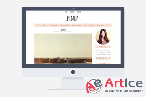 Creativemarket - Pinup v1.1 - Feminine Wordpress Theme 206123