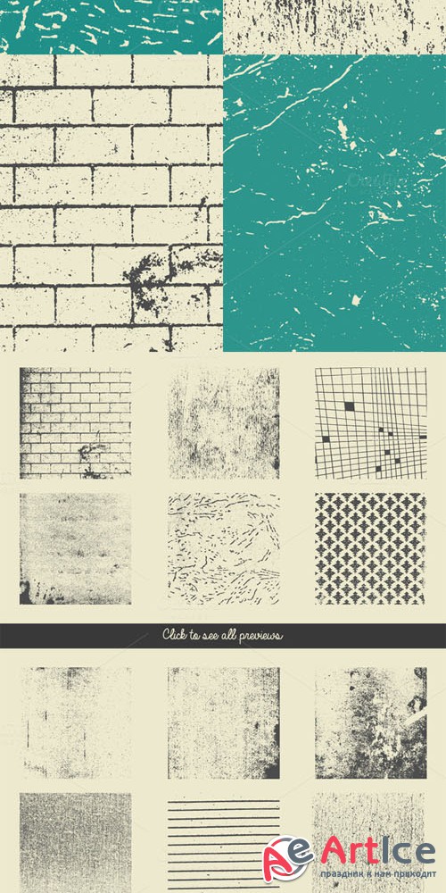 Vector Grunge Textures - Creativemarket 228846