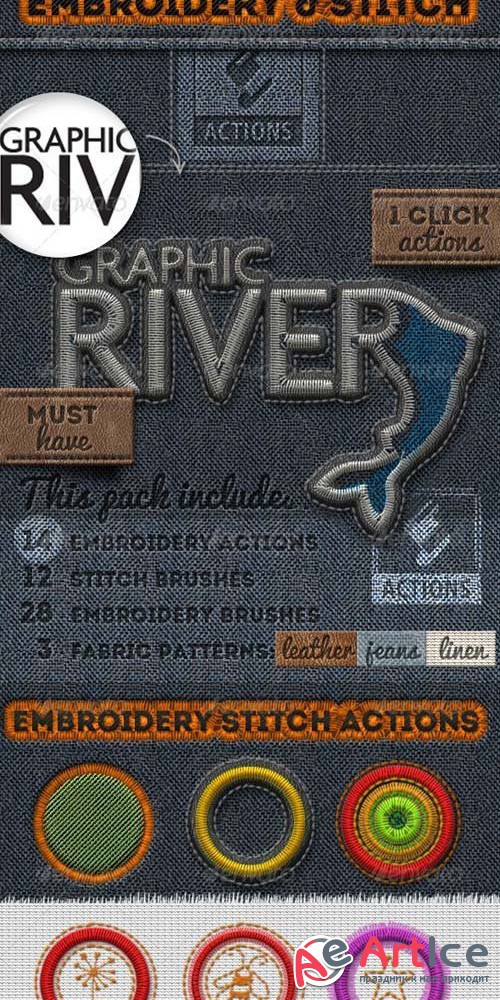 Embroidery and Stitching Photoshop Creation Kit 25684