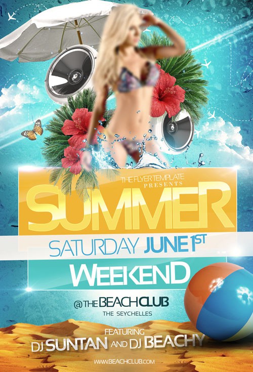 Flyer Template - Summer Weekend Party